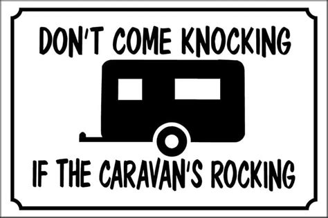 Caravan Stickers Funny Replacements Warnings Caravan Helper