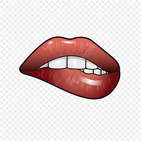 The Best Lip Bite Emoji Mouth Png