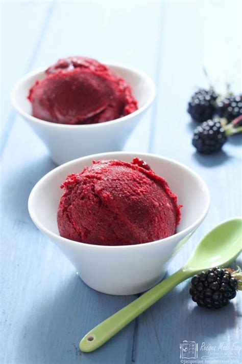 Blackberry Sorbet An Easy To Make Dessert By Recipes Made Easy