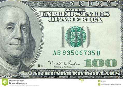 Us Dollar One Hundred Bill Royalty Free Stock Image