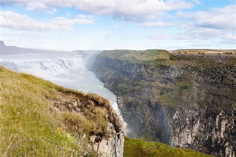 Gullfoss In Canyon Of Olfusa River In Autumn 12585760 Stock Photo At