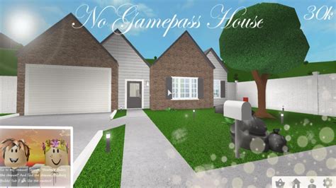 Temporary House 30k No Gamepasses Roblox Bloxburg Youtube