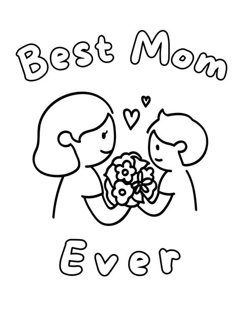 45 Hearty Mothers Day Coloring Pages Our Mindful Life
