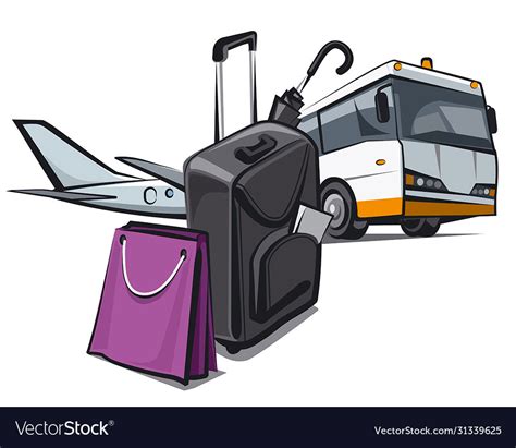 Baggage For Travel Royalty Free Vector Image Vectorstock