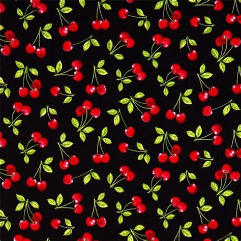 Pretty Black Cherry Fabric By Robert Kaufman Fabric