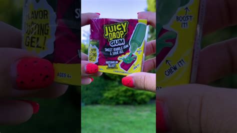 Juicy Drop Gummy Candy With Sour Gel Shorts Youtube