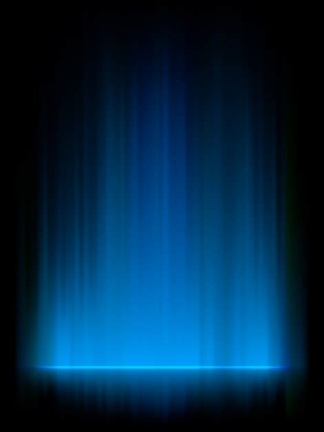 Premium Vector Blue Northern Lights Aurora Borealis
