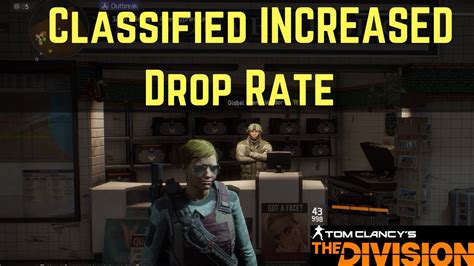 The Division News Classified INCREASED Drop Rate YouTube