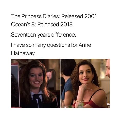 Anne Hathaway Is Obviously Another Immortal And I Respect That Tumblr