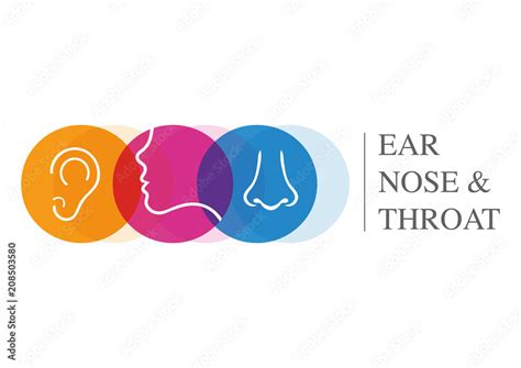 Ent Logo Template Head For Ear Nose Throat Doctor Specialists Logo