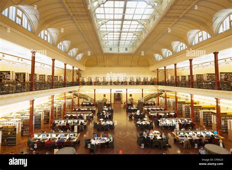 Redmond Barry Reading Room State Library Victoria Hi Res Stock