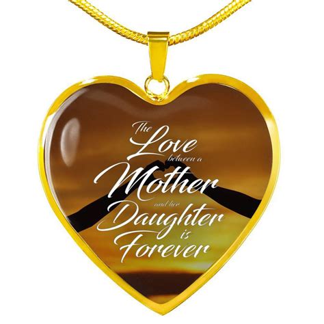 Mother Daughter Necklace The Love Between A Mother And Her Etsy