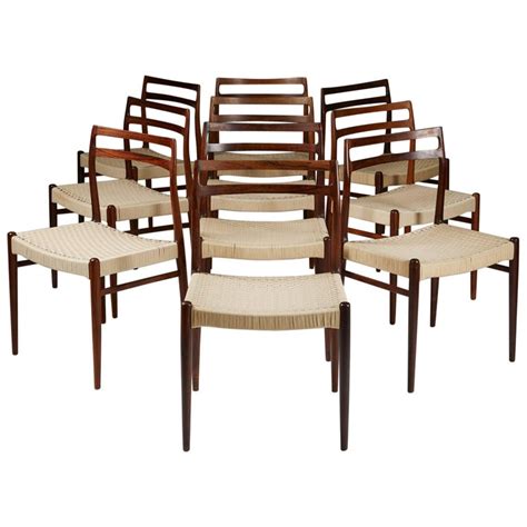 Set Of Ten Chairs Model 146 Designed By Alf Arseth For Gustav Bahus