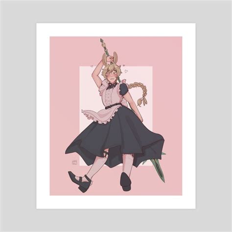 Aether Maid Dress An Art Print By Rey Inprnt