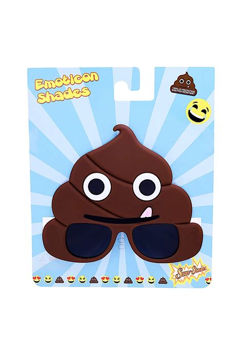 Poop Emoji Sunstaches Sunglasses