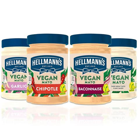 buy hellman s vegan mayo bundle 270 grams set includes hellmann s garlic vegan mayonnaise