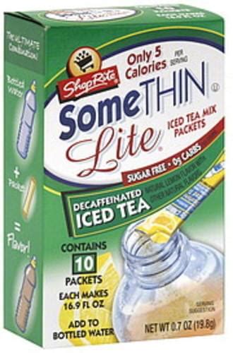 Shoprite Some Thin Lite Decaffeinated Iced Tea Mix Packets 10 Ea