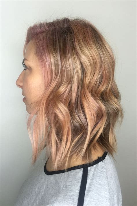 A Pop Of Peachwomansday Ombre Hair Color For Brunettes Subtle Hair