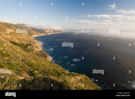 Rocky Coastal Cliffs Of Big Sur California Stock Photo Alamy