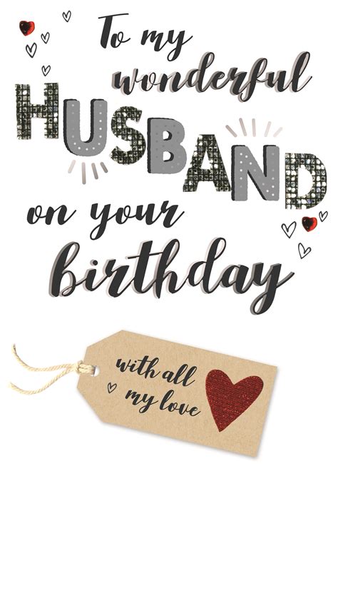 Check spelling or type a new query. Wonderful Husband Birthday Greeting Card Hand-Finished | Cards