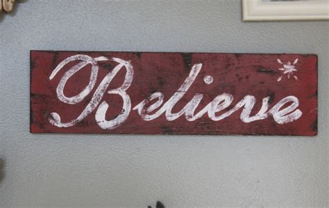 Do it yourself sign ideas. Rustic Christmas Decoration - Do It Yourself Believe Sign | A Spotted Pony