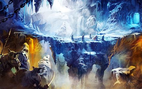 Hd Wallpaper Frozen Cave In Trine 2 Water Cold Temperature Ice
