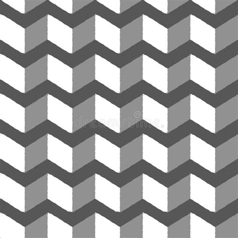 Seamless Chevron Geometric Pattern Retro Vintage Zigzag Lines