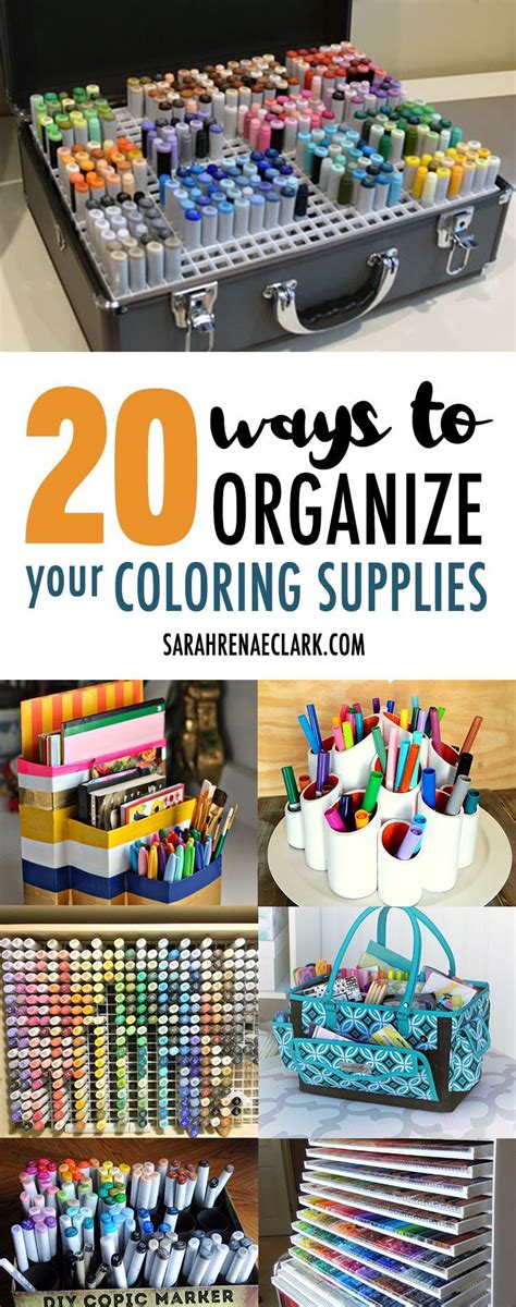 20 Clever Ways To Organize Your Coloring Supplies Art Supply