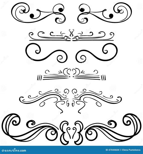 Ornamenti Illustrazione Di Stock Illustrazione Di Turbinio 47044604