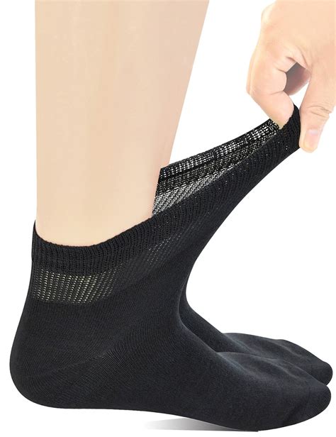 Yomandamor Pairs Mens Coolmax Diabetic Ankle Socks With Seamless Toe
