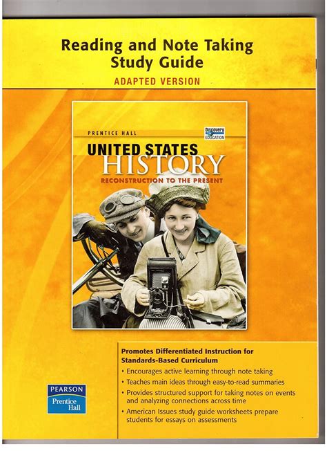Prentice Hall United States History Reading And Note Taking Study