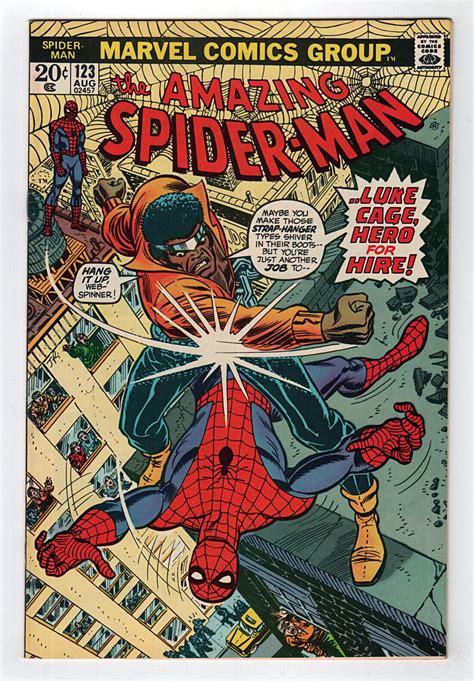 Marvel 1973 Amazing Spider Man No 123 Gwen Stacy Funeral And Luke Cage