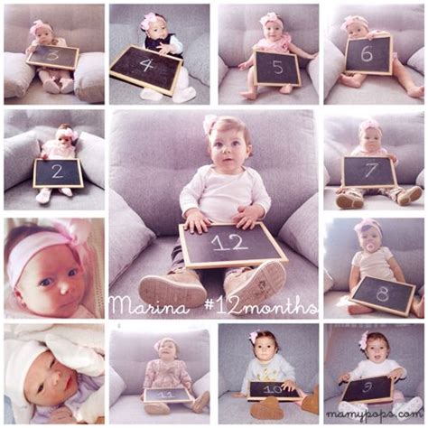 Ideas Para Fotos De Bebés Mes A Mes Niña Sesión De Fotos Para Bebés