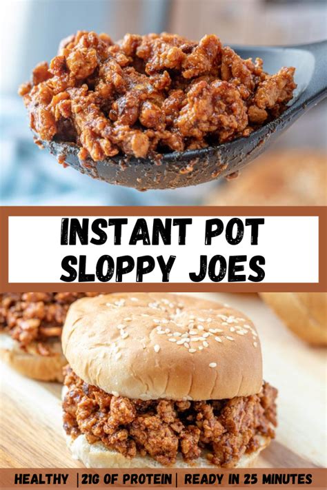 Instant Pot Sloppy Joes Instant Pot Dinner Recipes Instapot Recipes