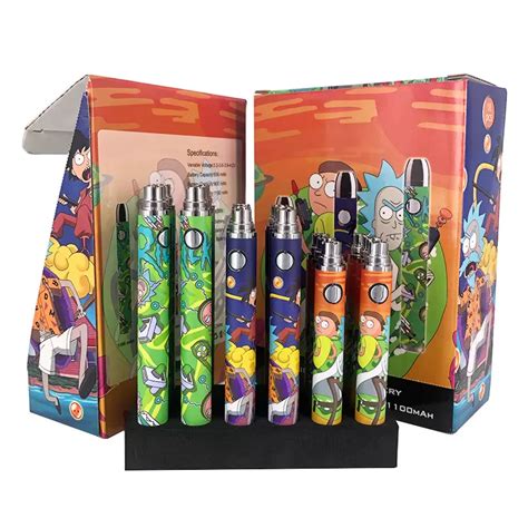 Rick And Morty Battery 3 In 1 Twist Battery 30pcsdisplay Cbd Thc Hhc
