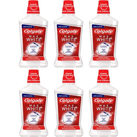 Buy Online Colgate Max White Expert Whitening Mouthwash 500ml Pack Of