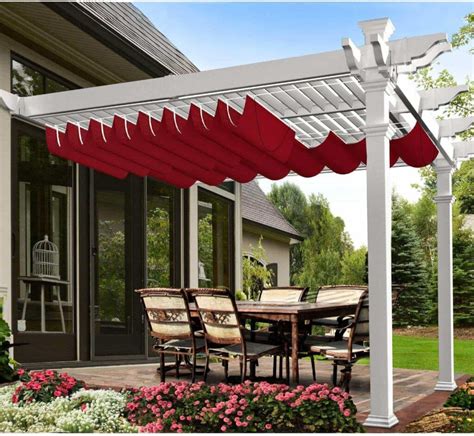 Based on various things, including the conditions in your area and your shade choice, the most delicate canopy fabric for your simple retractable pergola canopy can vary. pergola canopy