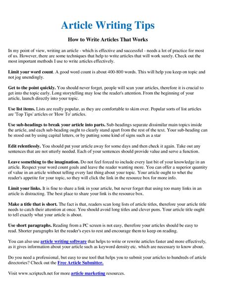 How To Write Articles Effectively By Imre Bucko Issuu