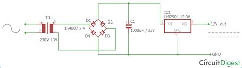 Ac To Dc Converter Circuit Using Diode