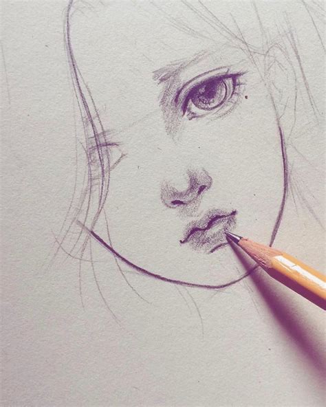 Semi Realistic Easy Anime Lips Drawing Perangkat Sekolah