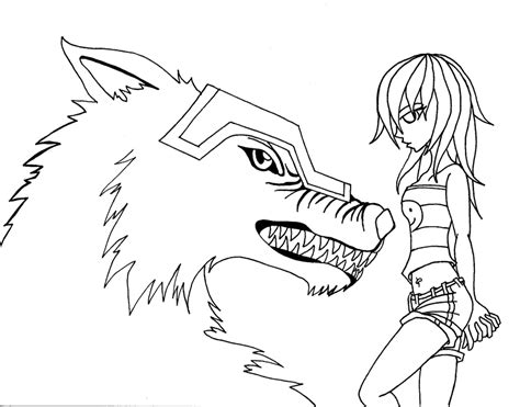 Wolf Girl Coloring Pages At Free For Personal Use