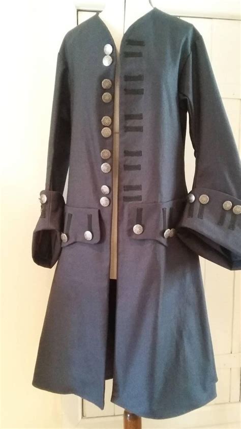 Pirate Jack Sparrow Theatrical Frock Coat Stage Costume Etsy Uk