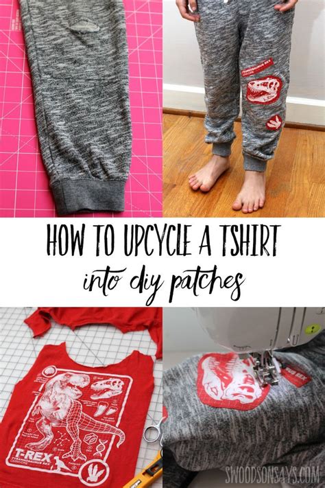 How To Upcycle A Tshirt Into Diy Patches Upcycle Clothes Diy Upcycle