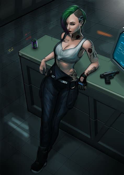 Judy Alvarez Fan Art By Greenfireartist On Deviantart Cyberpunk Girl Cyberpunk Character