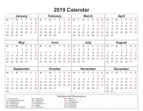 Free Printable 10 Year Calendar By Month Calendar Template 2021