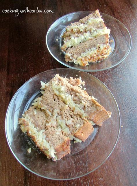 1 cup sweetened flaked coconut…. Cooking With Carlee: Great Grandma's German Chocolate Cake ...