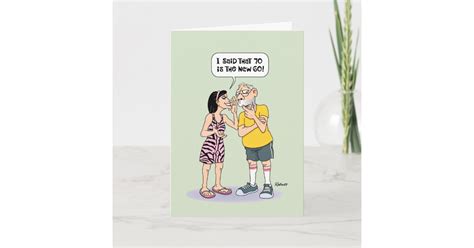 Funny 70th Birthday Card