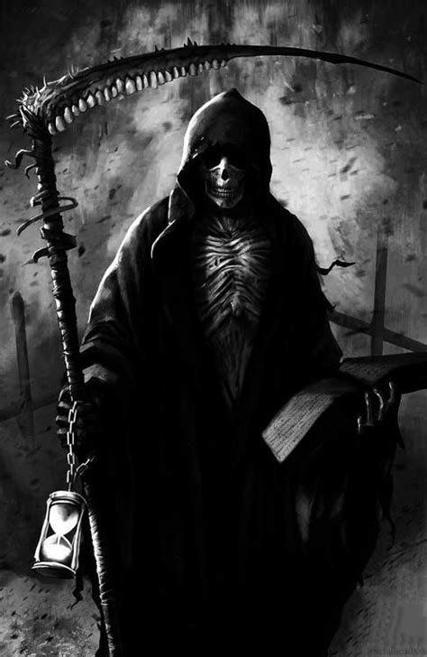 Pin By Psyche On Deadmort Skulls Grim Reaper Tattoo Grim