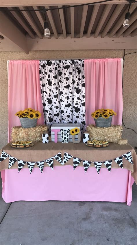 Cow Birthday Party Cow Birthday Parties 2nd Birthday Party For Girl Farm Themed Birthday Party