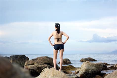 Free Images Beach Sea Coast Sand Rock Ocean Woman Shore Wave Vacation Female Leg